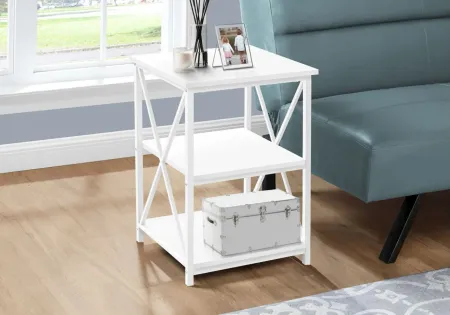 Lorla Nightstand in White by Monarch Specialties
