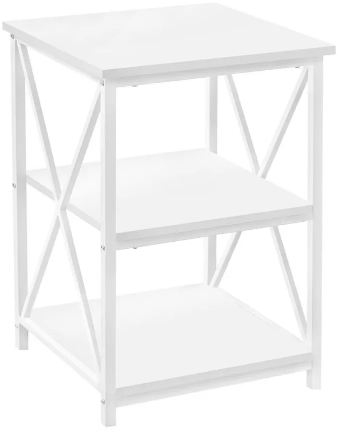 Lorla Nightstand in White by Monarch Specialties