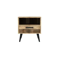 Apollo One Drawer Nightstand in Brown by LH Imports Ltd