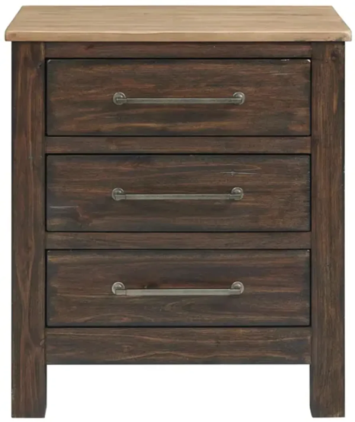 Transitions Nightstand in Driftwood and Sable by Intercon