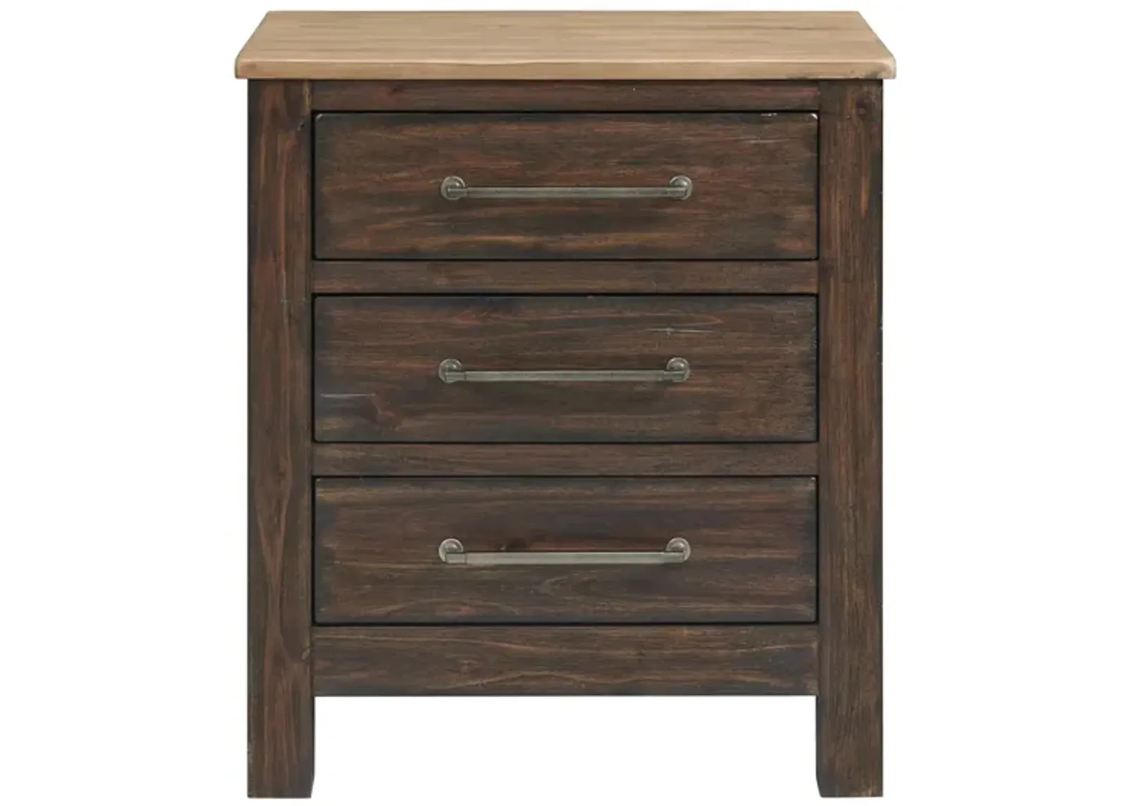 Transitions Nightstand in Driftwood and Sable by Intercon