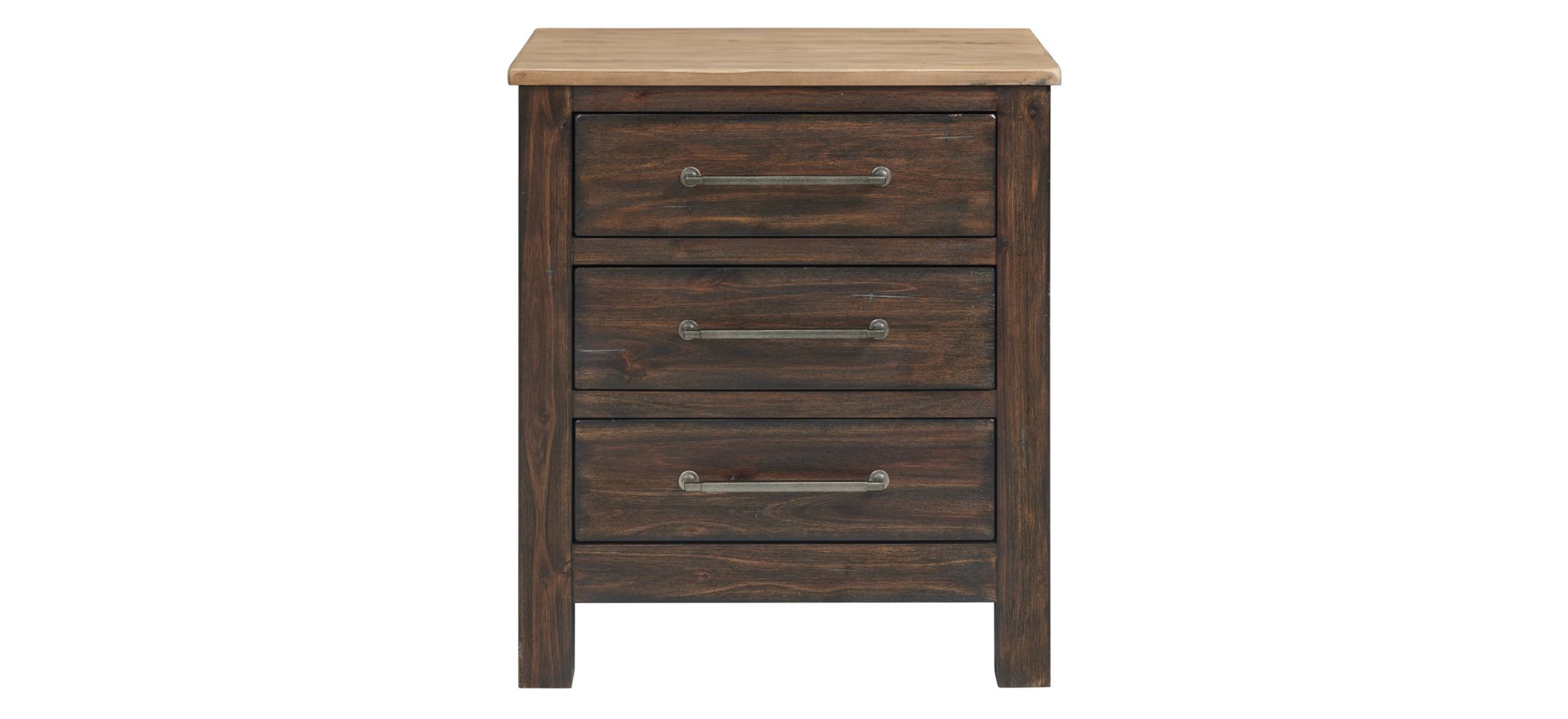Transitions Nightstand in Driftwood and Sable by Intercon