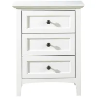Tompkins Nightstand in White by Bellanest