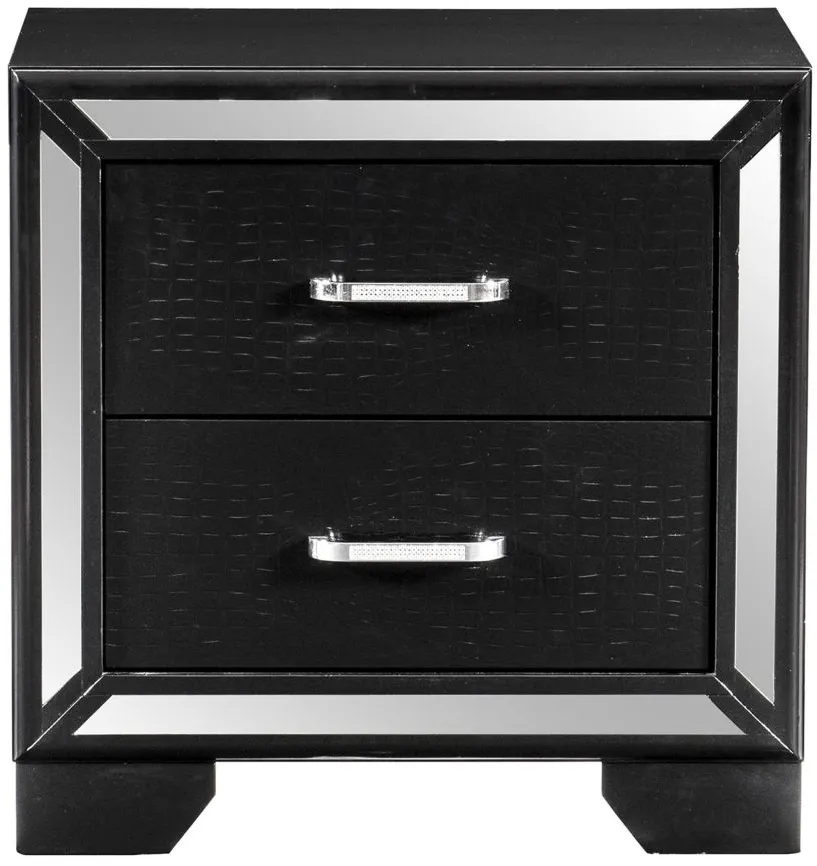 Colchester Nightstand in Black by Homelegance