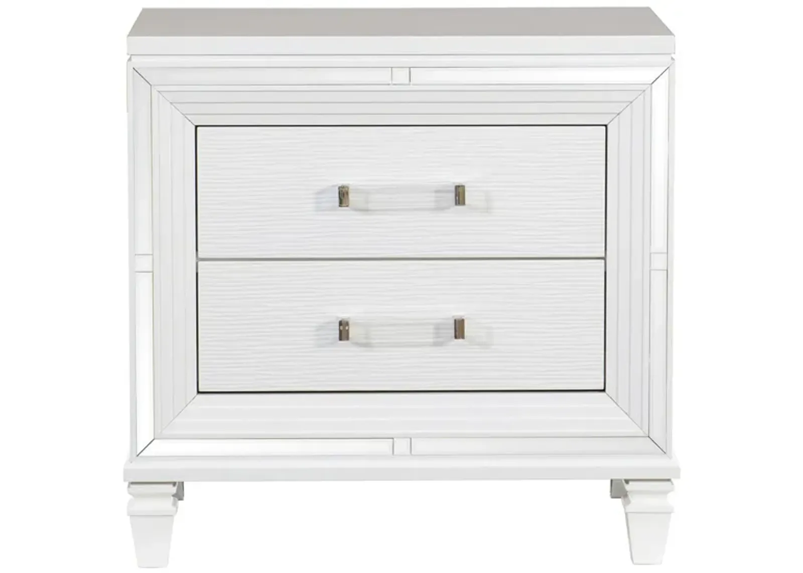 Selena Nightstand in White by Bellanest