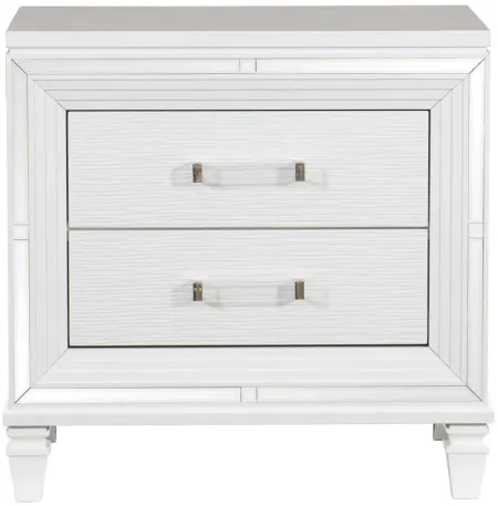 Selena Nightstand in White by Bellanest