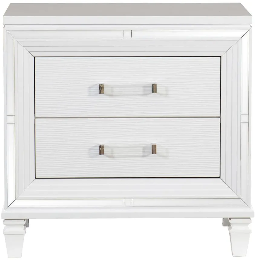 Selena Nightstand in White by Bellanest