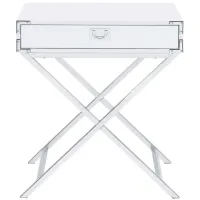 Estelle Nightstand in White by Elements International Group
