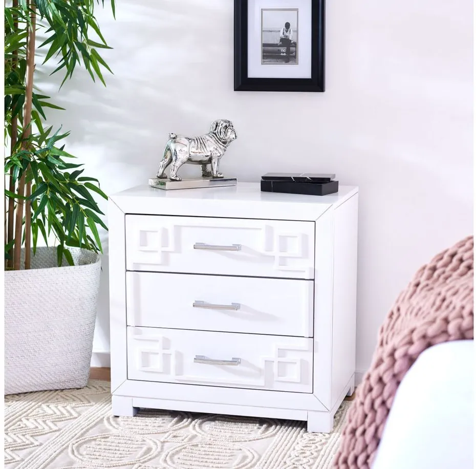 Bali Nightstand in White by Safavieh