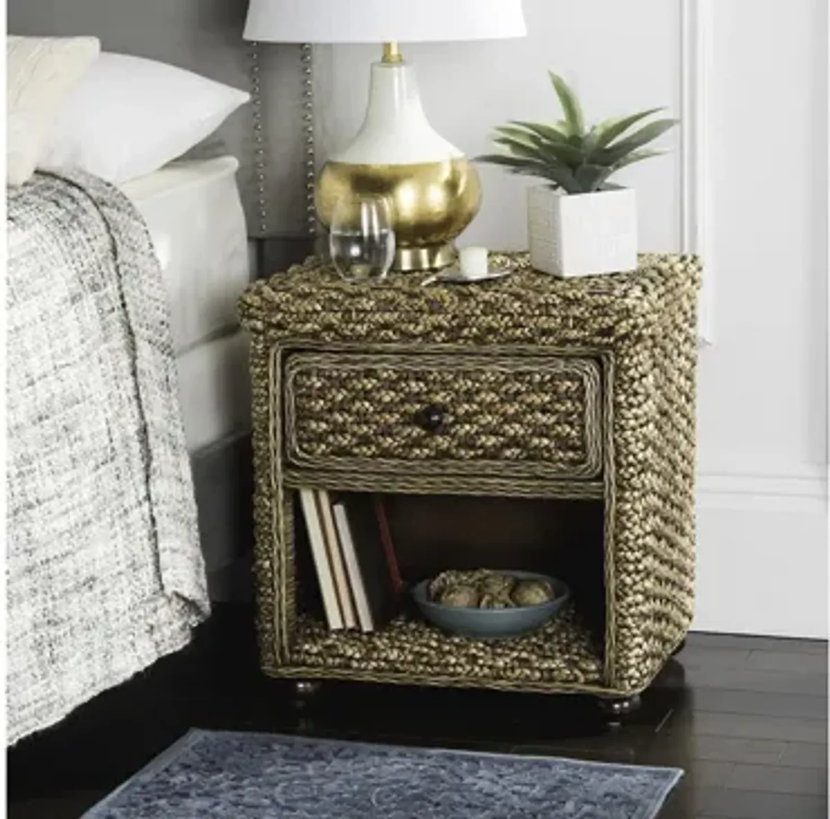 Brandy Braided Nightstand