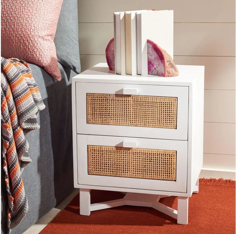 Brylin Nightstand in White by Safavieh