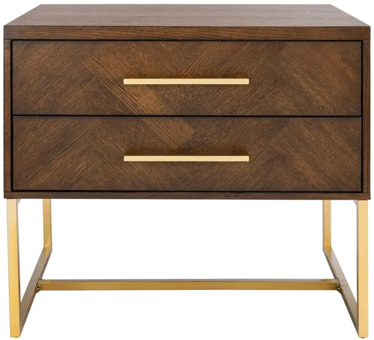 Devon Nightstand in Walnut by Safavieh