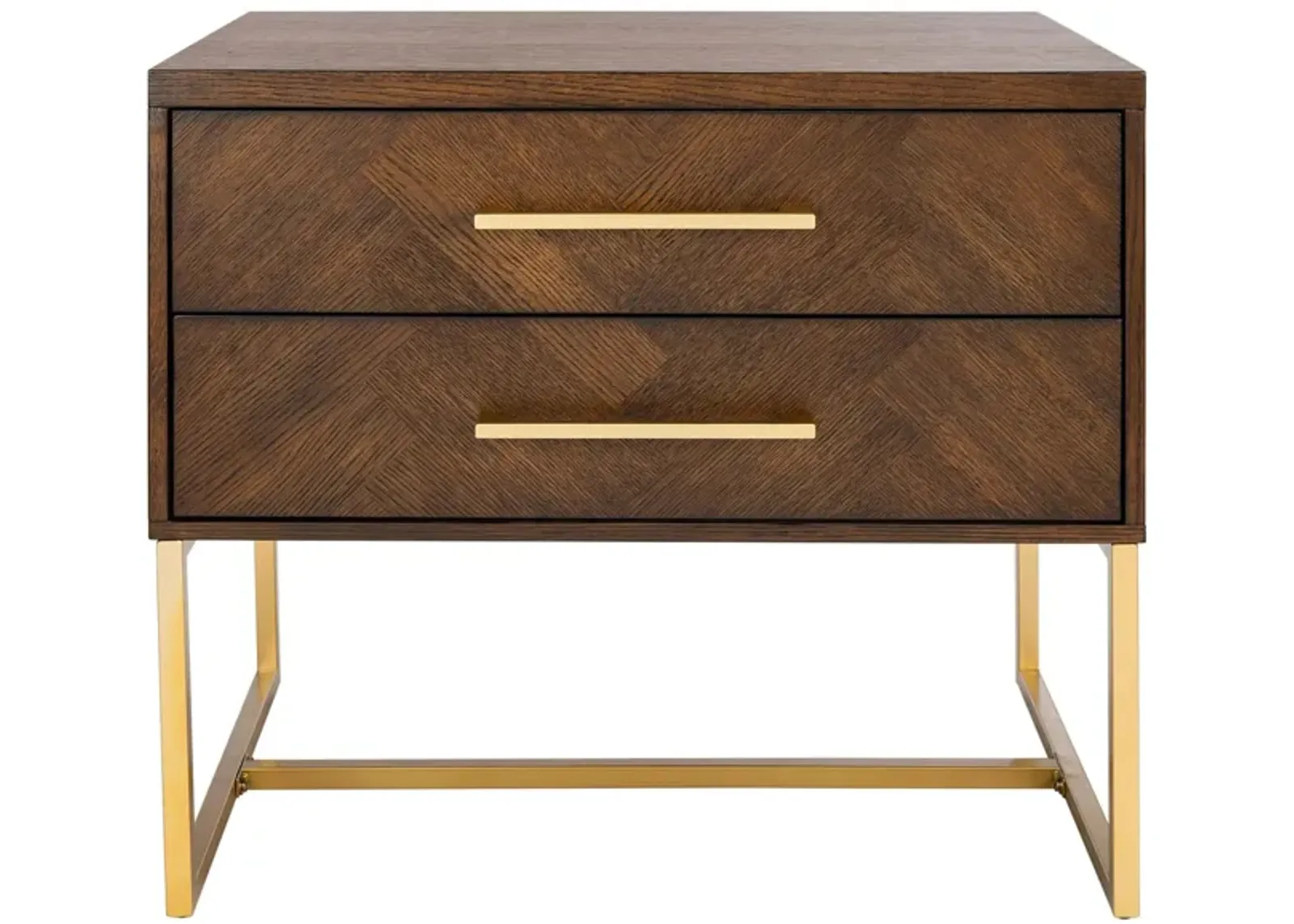 Devon Nightstand in Walnut by Safavieh