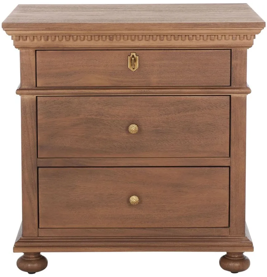 Edna Nightstand in Brown by Safavieh