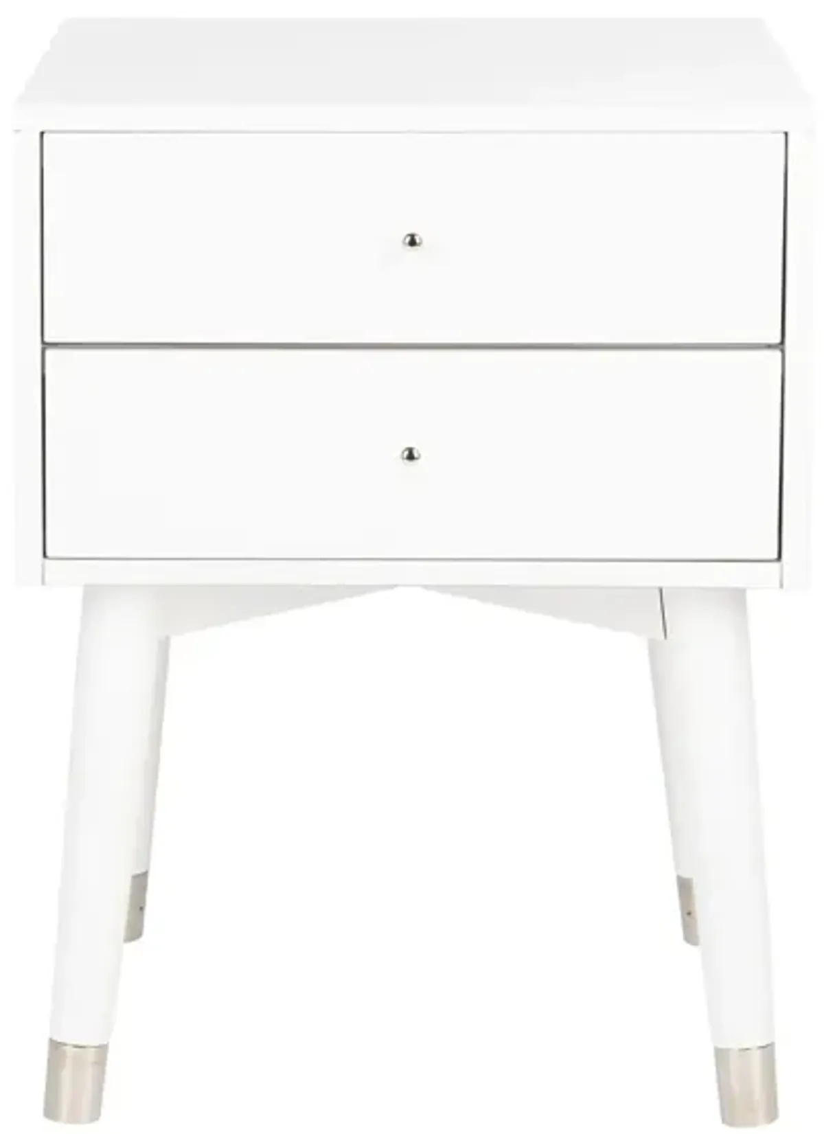 Flora Nightstand in White by Safavieh