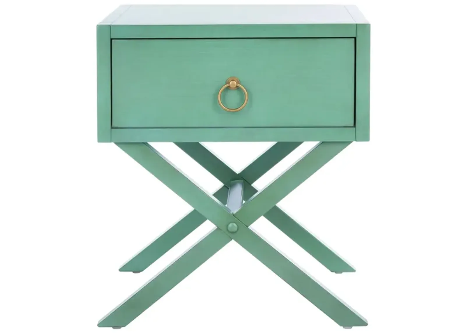 Hannon Nightstand in Turquoise by Safavieh