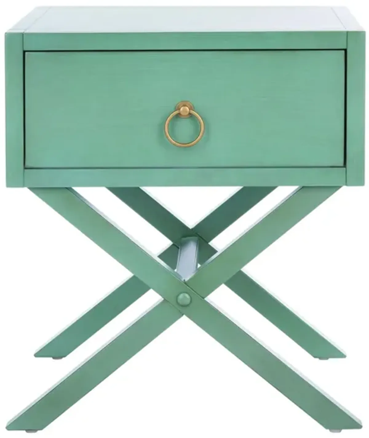 Hannon Nightstand in Turquoise by Safavieh