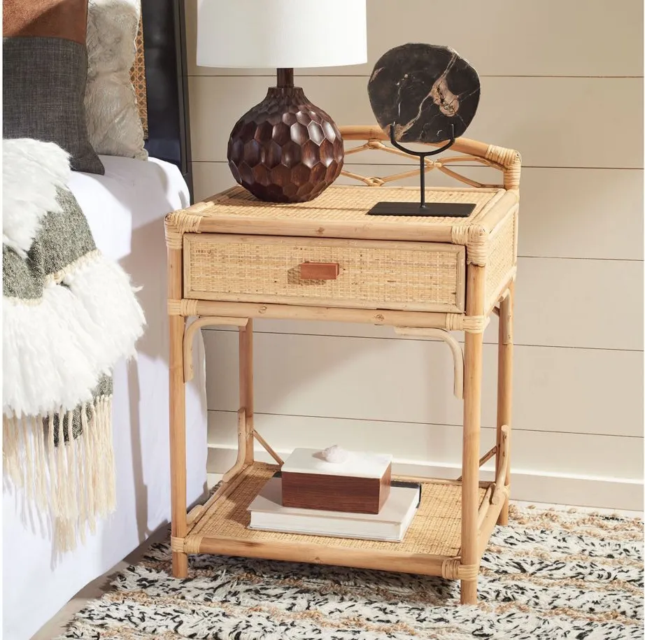 Justice Nightstand in Natural by Safavieh