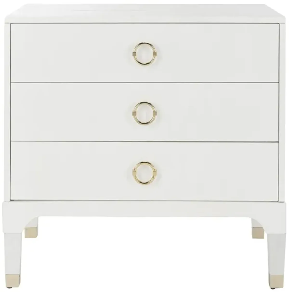 Leni Nightstand in White by Safavieh