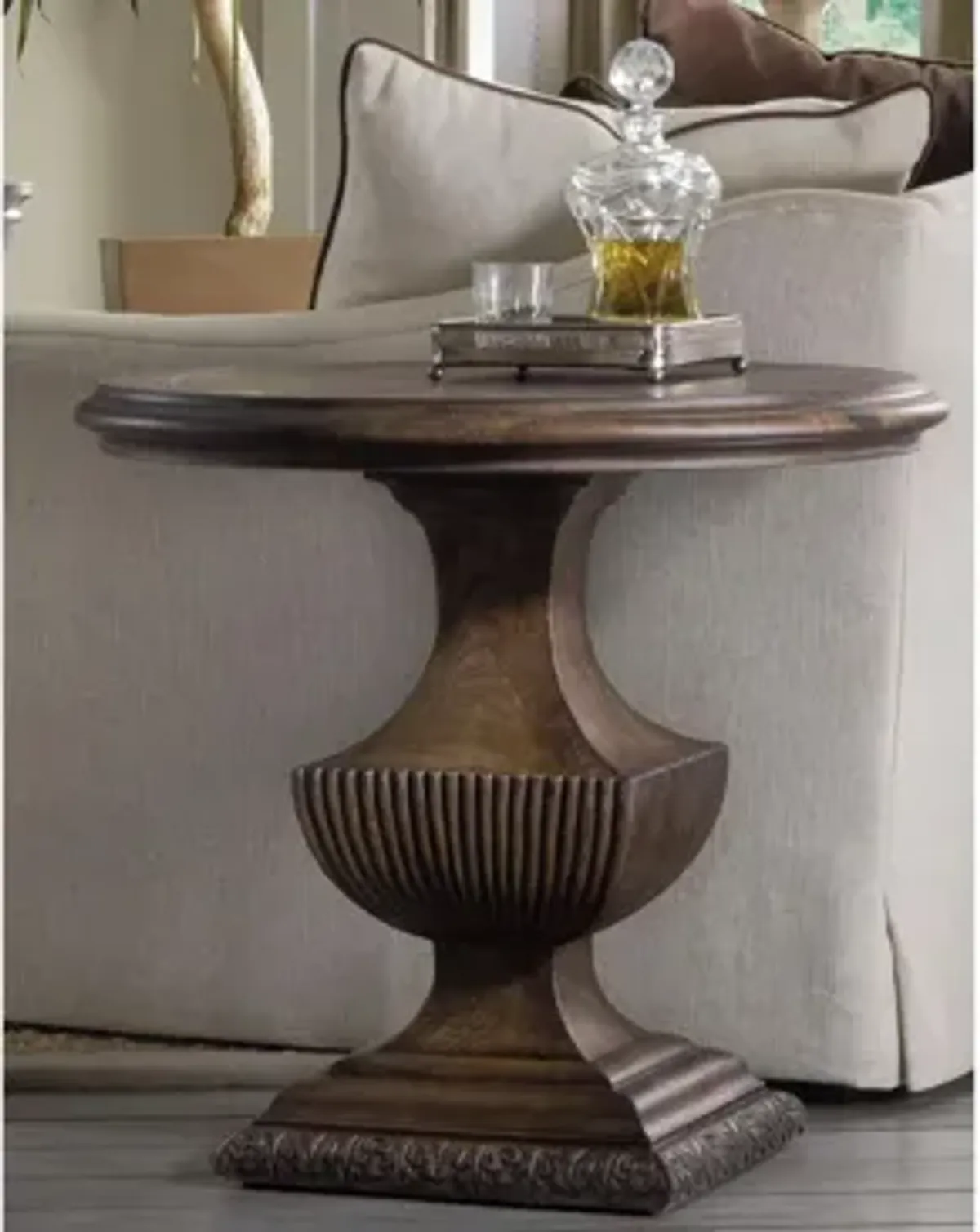 Rhapsody Urn Pedestal Nightstand