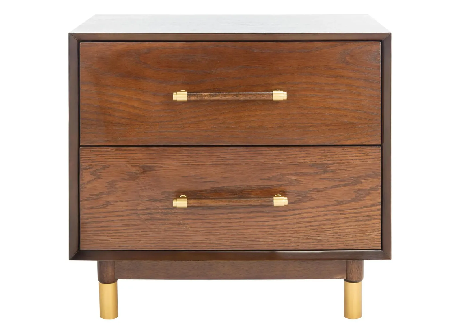 Luiza Nightstand in Walnut by Safavieh