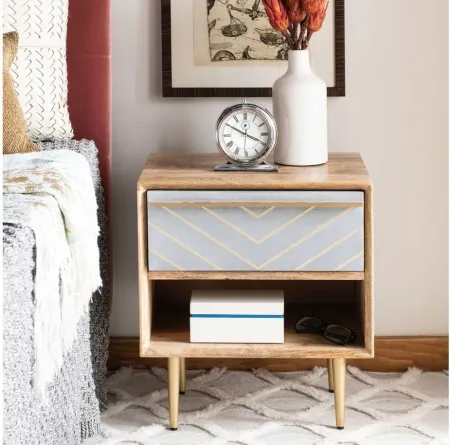 Lyla Nightstand in Natural by Safavieh