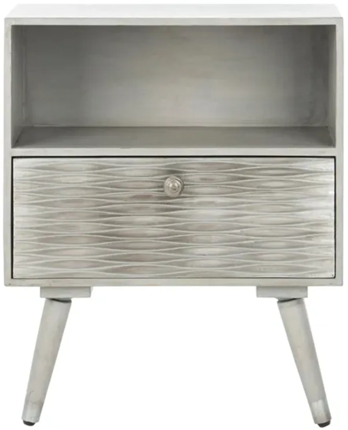 Maxine Nightstand in Gray by Safavieh