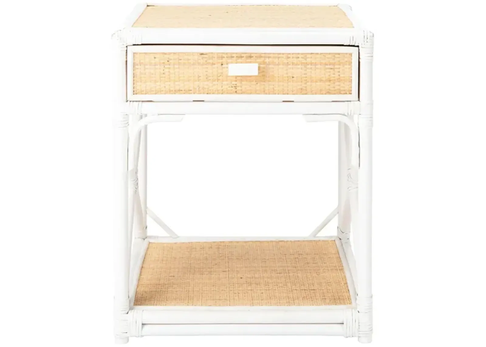 Meilana Nightstand in White by Safavieh