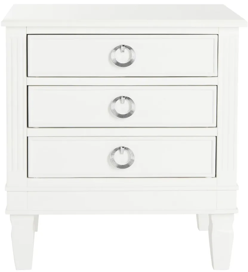 Odilia Nightstand in White by Safavieh