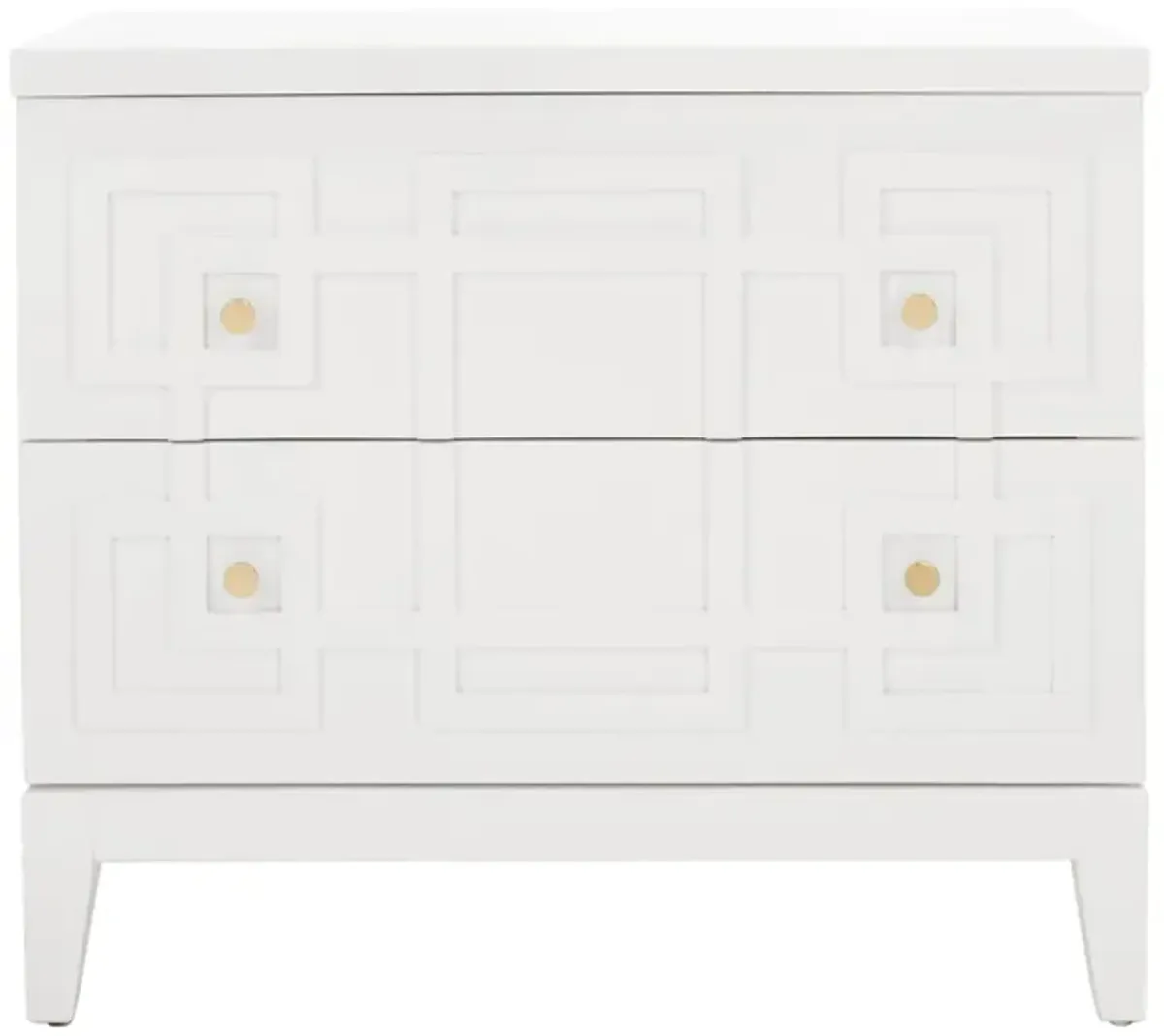 Preston Nightstand in White by Safavieh