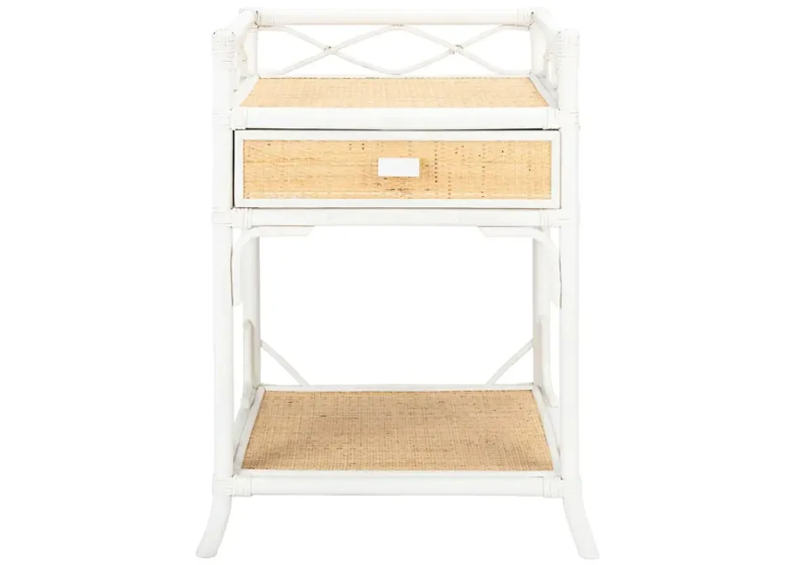 Raveena Nightstand in White by Safavieh