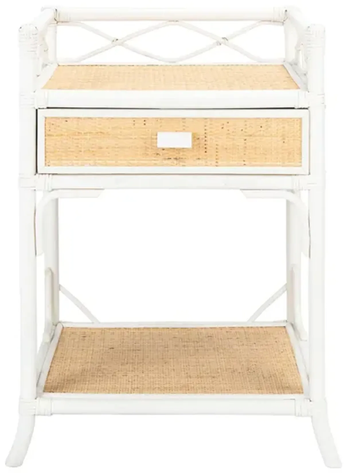 Raveena Nightstand in White by Safavieh