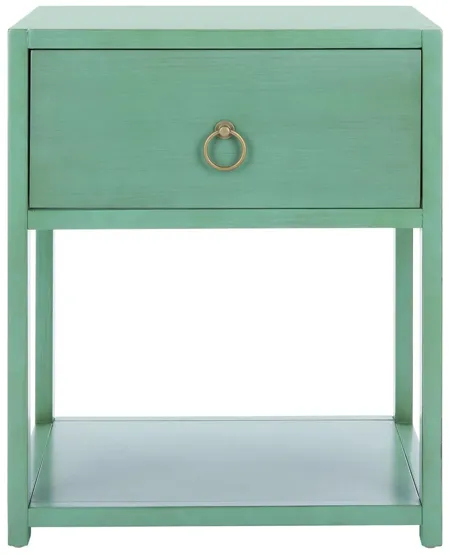 Thea Nightstand in Turquoise by Safavieh