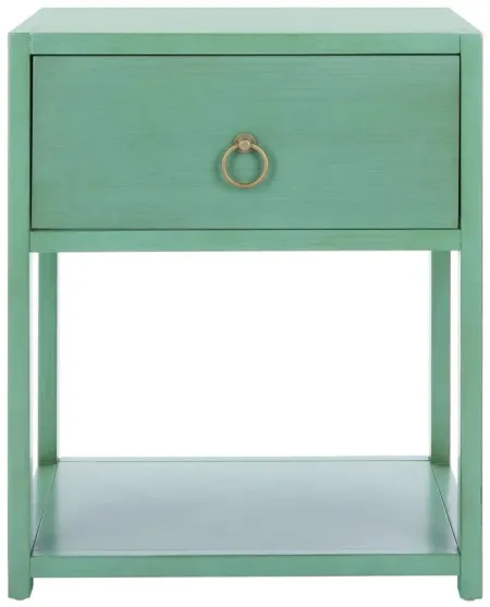 Thea Nightstand in Turquoise by Safavieh