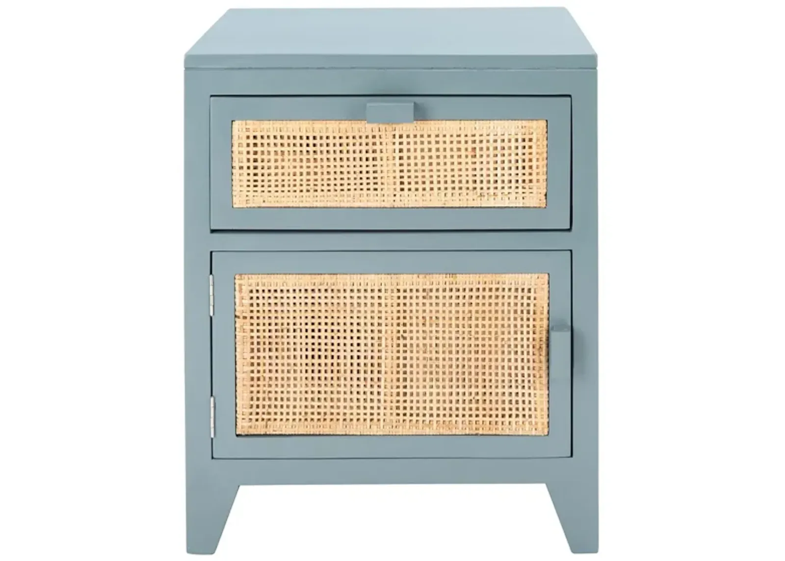 Zinnia Nightstand in Blue Gray by Safavieh