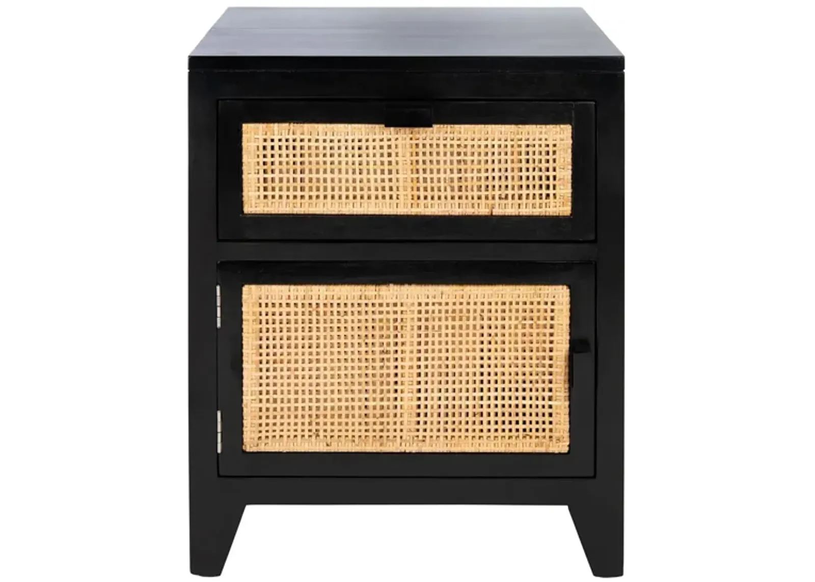 Zinnia Nightstand in Black by Safavieh