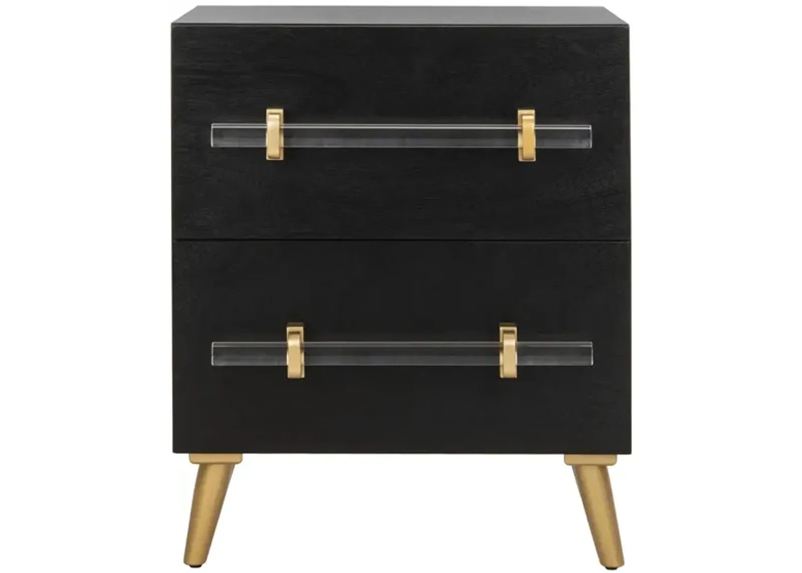 Ziva Nightstand in Black by Safavieh