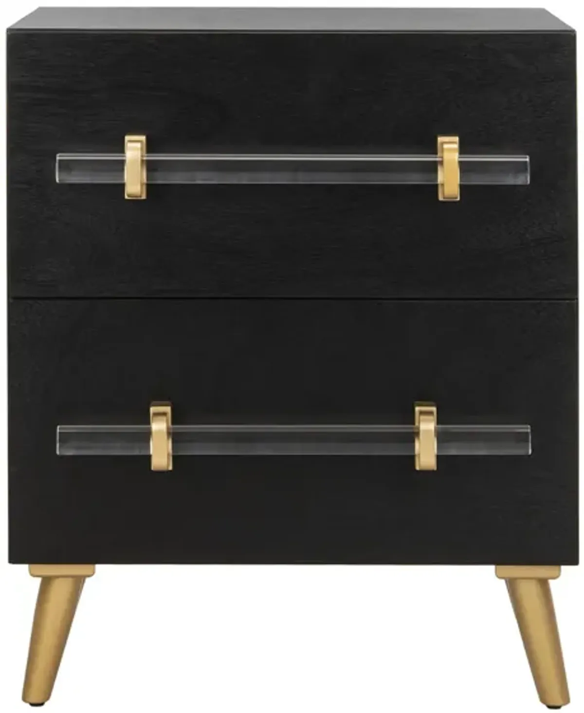 Ziva Nightstand in Black by Safavieh