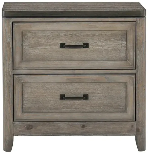 Beddington Nightstand With Power Outlets