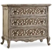 Chatelet Fretwork Nightstand in Caramel Froth by Hooker Furniture