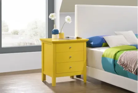 Hammond Nightstand in Yellow by Glory Furniture