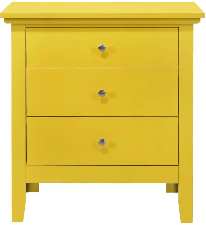 Hammond Nightstand in Yellow by Glory Furniture