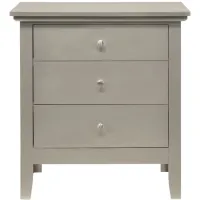 Hammond Nightstand in Silver Champagne by Glory Furniture