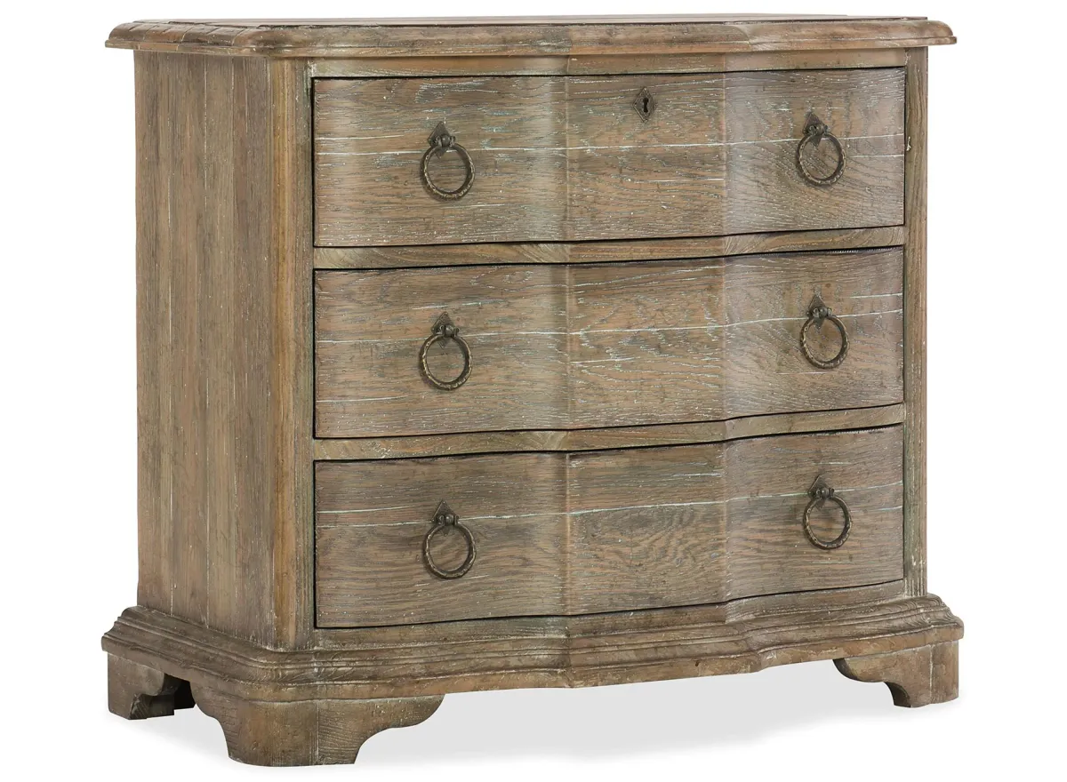 Boheme Three-Drawer Nightstand in Brown by Hooker Furniture