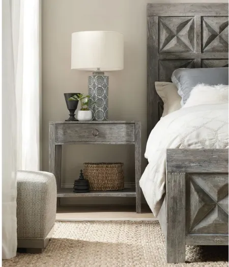 Beaumont One-Drawer Nightstand in Gray by Hooker Furniture