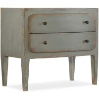 Ciao Bella Two-Drawer Nightstand in Gray by Hooker Furniture