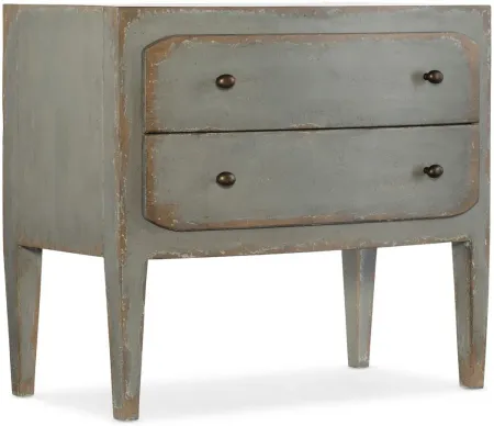 Ciao Bella Two-Drawer Nightstand in Gray by Hooker Furniture