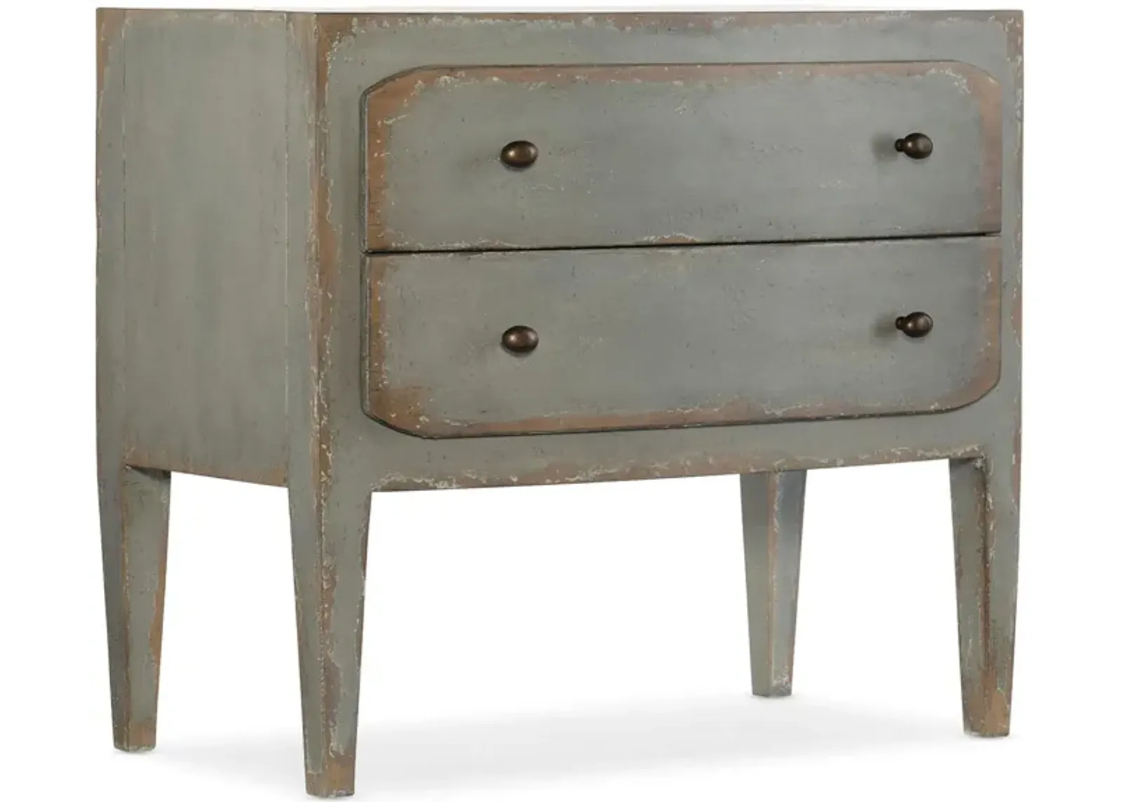 Ciao Bella Two-Drawer Nightstand in Gray by Hooker Furniture