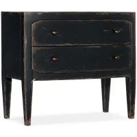 Ciao Bella Two-Drawer Nightstand in Black by Hooker Furniture