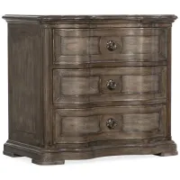 Woodlands Three-Drawer Nightstand in Brown by Hooker Furniture